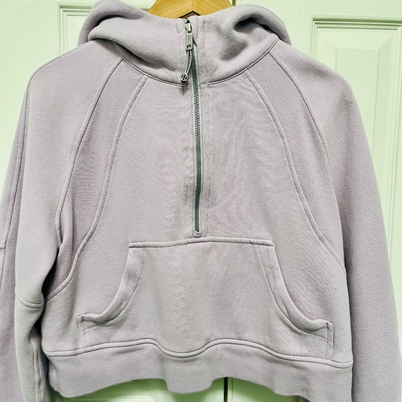 Scuba oversized half zip cropped hoodie - Picture 1 of 2